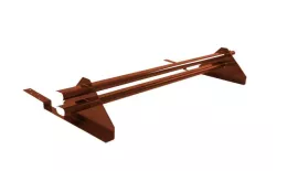 Снегозадержатель трубчатый для композитной черепицы RAL 8004 (1м) купить в санкт-петербурге