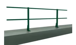 Ограждение кровельное для парапета на плоскую кровлю RAL 6005 (2,0х0,6м) купить в санкт-петербурге