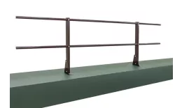 Ограждение кровельное для парапета на плоскую кровлю RAL 8017 (2,0х0,6м) купить в санкт-петербурге