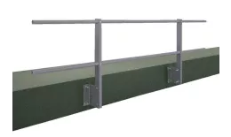 Ограждение кровельное для парапета с боковым креплением RAL 7004 (2,0х1,2) купить в санкт-петербурге