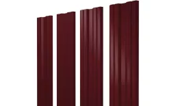 Штакетник Twin с прямым резом 0,5 Satin Matt TX RAL 3005 красное вино купить в санкт-петербурге