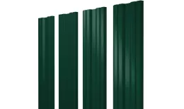 Штакетник Twin с прямым резом 0,5 Satin Matt TX RAL 6005 зеленый мох купить в санкт-петербурге