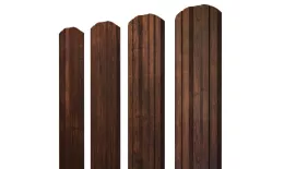 Штакетник Twin фигурный 0,45 Print Premium Cherry Wood Dark FTC купить в санкт-петербурге