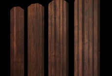 Штакетник Twin фигурный 0,45 Print-Double Premium Cherry Wood Dark F купить в санкт-петербурге