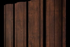 Штакетник Круглый с прямым резом 0,45 Print Premium Cherry Wood Dark FTC купить в санкт-петербурге