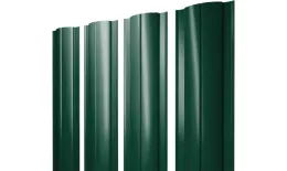 Штакетник Круглый с прямым резом 0,5 Satin Matt RAL 6005 зеленый мох купить в санкт-петербурге