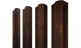Штакетник М-образный B фигурный 0,45 Print Premium Cherry Wood Dark FTC купить в санкт-петербурге
