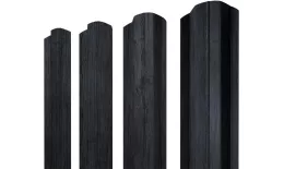 Штакетник М-образный B фигурный 0,45 Print Premium Grey Wood TwinColor купить в санкт-петербурге