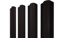 Штакетник М-образный B фигурный 0,5 Velur X RAL 9005 черный купить в санкт-петербурге