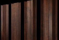 Штакетник М-образный В с прямым резом 0,45 Print Premium Cherry Wood Dark FTC купить в санкт-петербурге