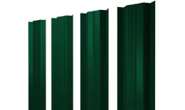 Штакетник М-образный В с прямым резом 0,5 Satin Matt TX RAL 6005 зеленый мох купить в санкт-петербурге