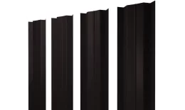 Штакетник М-образный В с прямым резом 0,5 Satin Matt TX RAL 9005 черный купить в санкт-петербурге