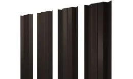 Штакетник М-образный В с прямым резом 0,5 Satin RR 32 темно-коричневый купить в санкт-петербурге