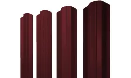 Штакетник М-образный В фигурный 0,5 Satin Matt TX RAL 3005 красное вино купить в санкт-петербурге