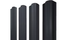 Штакетник М-образный В фигурный 0,5 Satin Matt TX RAL 7024 мокрый асфальт купить в санкт-петербурге