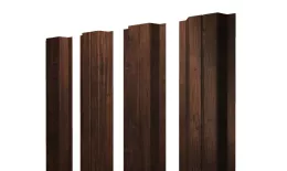 Штакетник П-образный A с прямым резом 0,45 Print Premium Cherry Wood Dark FTC купить в санкт-петербурге