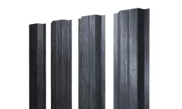 Штакетник П-образный A с прямым резом 0,45 Print Premium Grey Wood TwinColor купить в санкт-петербурге
