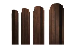Штакетник П-образный А фигурный 0,45 Print-Double Premium Cherry Wood Dark F купить в санкт-петербурге