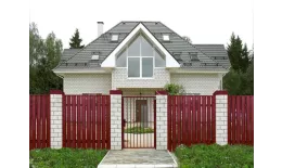 Штакетник П-образный В с прямым резом 0,5 Satin RAL 3005 красное вино купить в санкт-петербурге