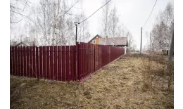 Штакетник П-образный В с прямым резом 0,5 Satin RAL 3005 красное вино купить в санкт-петербурге