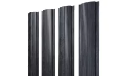 Штакетник Полукруглый Slim с прямым резом 0,45 Print Premium Grey Wood TwinColor купить в санкт-петербурге