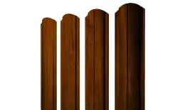 Штакетник Полукруглый Slim фигурный 0,4 Print Premium Golden Wood Intense FTC купить в санкт-петербурге