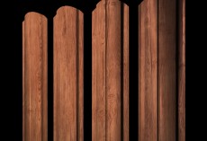 Штакетник Полукруглый Slim фигурный 0,45 Print Premium Rowan Wood Intense FTC купить в санкт-петербурге