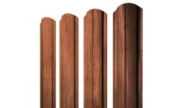 Штакетник Полукруглый Slim фигурный 0,45 Print Premium Rowan Wood Intense FTC купить в санкт-петербурге