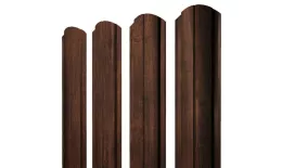 Штакетник Полукруглый Slim фигурный 0,45 Print-Double Premium Cherry Wood Dark F купить в санкт-петербурге