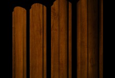Штакетник Полукруглый Slim фигурный 0,45 Print-Double Premium Golden Wood Intense F купить в санкт-петербурге