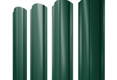 Штакетник Полукруглый Slim фигурный 0,5 Satin Matt RAL 6005 зеленый мох купить в санкт-петербурге