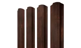 Штакетник Прямоугольный фигурный 0,45 Print Premium Cherry Wood Dark FTC купить в санкт-петербурге