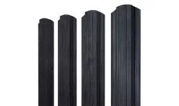 Штакетник Прямоугольный фигурный 0,45 Print Premium Grey Wood TwinColor купить в санкт-петербурге
