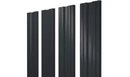 Штакетник Twin с прямым резом 0,5 Satin Matt RAL 7016 антрацитово-серый купить в санкт-петербурге