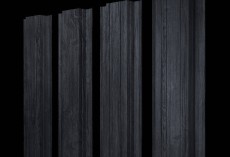 Штакетник Прямоугольный с прямым резом 0,45 Print Premium Grey Wood TwinColor купить в санкт-петербурге