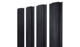 Штакетник Прямоугольный с прямым резом 0,45 Print Premium Grey Wood TwinColor купить в санкт-петербурге