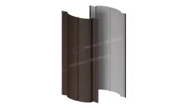 Штакетник металлический МЕТАЛЛ ПРОФИЛЬ Э-118-Т (VALORI-20-DarkBrown-0.5) купить в санкт-петербурге