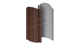 Штакетник металлический МЕТАЛЛ ПРОФИЛЬ Э-118-О (VALORI-20-Brown-0.5) купить в санкт-петербурге