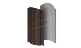 Штакетник металлический МЕТАЛЛ ПРОФИЛЬ Э-118-О (VALORI-20-DarkBrown-0.5) купить в санкт-петербурге