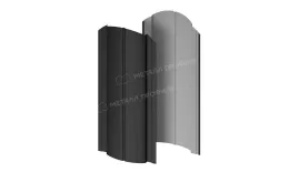 Штакетник металлический МЕТАЛЛ ПРОФИЛЬ Э-118-О (VALORI-20-DarkGrey-0.5) купить в санкт-петербурге