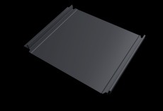Кликфальц Double Pro Grand Line 0,45 Drap TwinColor с пленкой на замках RAL 7024 мокрый асфальт купить в санкт-петербурге