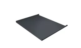Фальц двойной стоячий Grand Line 0,45 Drap TX с пленкой на замках Drap TwinColor RAL 7024 мокрый асфальт купить в санкт-петербурге