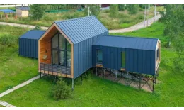Кликфальц Grand Line 0,5 Drap с пленкой на замках RAL 7024 мокрый асфальт купить в санкт-петербурге