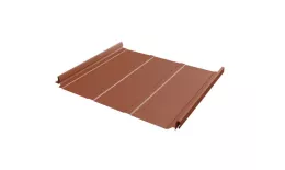 Кликфальц Pro Line Grand Line 0,5 Velur X с пленкой на замках RAL 8004 терракота купить в санкт-петербурге