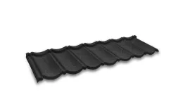 Черепица композитная 0.40мм 1340х420мм CM ROOF BOND BLACK (черный) купить в санкт-петербурге