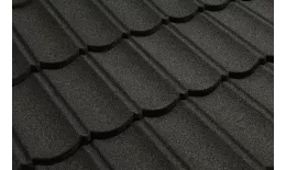 Черепица композитная 0.40мм 1340х420мм CM ROOF BOND BLACK (черный) купить в санкт-петербурге