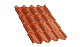 Металлочерепица Монтерроса-S AGNETA 0.5 мм Copper медь купить в санкт-петербурге