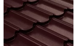 Металлочерепица Grand Line Kvinta Plus 0,5 Satin RAL 8017 шоколад купить в санкт-петербурге