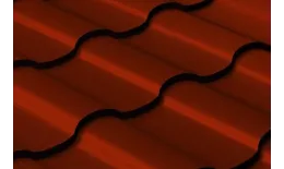 Металлочерепица Grand Line Kredo 0.5 Satin RAL 3011 коричнево-красный купить в санкт-петербурге