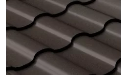 Металлочерепица GL Kredo 0.5 Rooftop Matte (Стальной Бархат) RR 32 темно-коричневый купить в санкт-петербурге